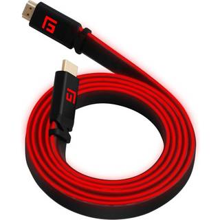 Floating Grip High Speed LED HDMI Kabel - 8K - Rød - 1.5 m