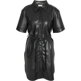 NOISY MAY Faux Leather Shirt Dress36