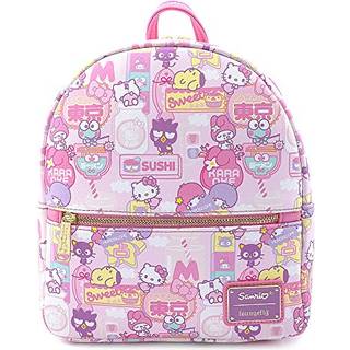 Loungefly sanrio hello kitty kawaii cabriolet dobbelt rem skulder taske h?ndtaske pung pung