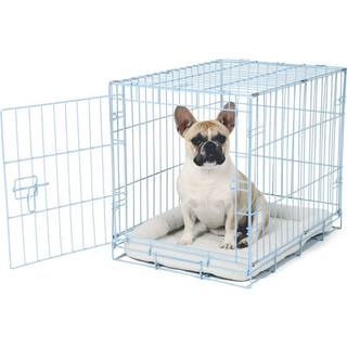 Carlson Blue Sikker og Kompakt Enkeldrs Metal Hundekasse Lille