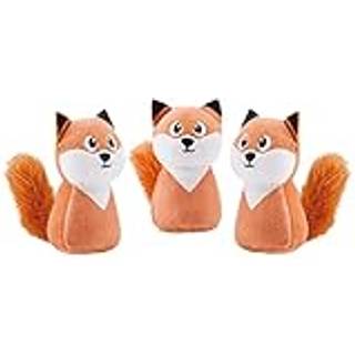Outward Hound Squeakin' Fox Hide A Puzzle Plys-erstatningshundelegetj - 3 stk