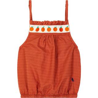 Bobo Choses Tomato gathered cotton crop top - red - Y 6/7