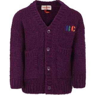 Bobo Choses Big B wool-blend cardigan - purple - Y 4
