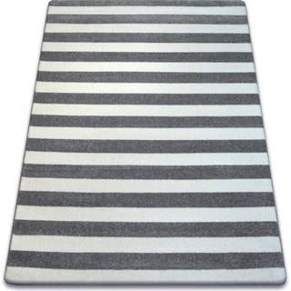Tæppe SKETCH - F758 grå/hvid - Strimler 180x270 cm