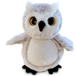 Dollibu Owl Plush - Super Soft Fyldt dyr Sød grå dyreliv Fugl Fyldt dyr Bedårende fluffy udstoppet dyr til drenge og piger plys ugle gaver til bø