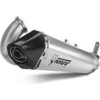 MIVV Delta Race-udstødningssystem med EG-BE Kulstof, sort, rustfrit stål