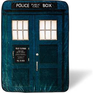 Doctor Who Tardis fleece kaste tæppe | 45 x 60 tommer