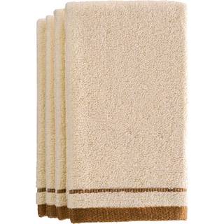 Kreative dufte Cotton Fingertip H?ndkl?der Set - 4 Pack - 11 x 18 tommer Dekorativ ekstra -frav?ret og bl?dt Terry -h?ndkl?de til badev?relse - P