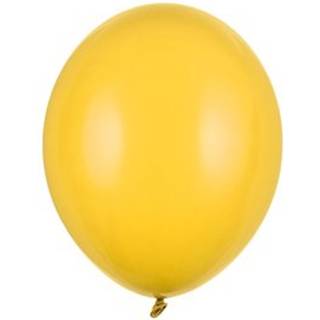 100 stk. Latexballoner klar gul 10" - Perfekt til festdekorationer &amp; heliumbrug
