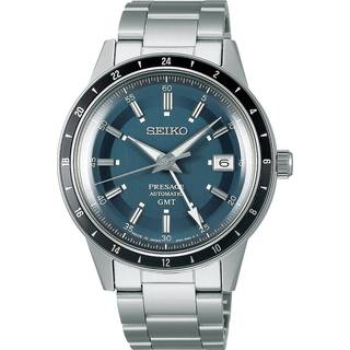 Seiko SSK009J1 Presage GMT Automatik Herrenuhr 41mm 5ATM
