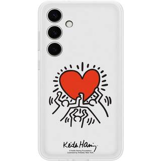 Original Samsung Galaxy S24+ (Plus) Flipsuit Case - Hvid / Hjerte (EF-MS926CWEGWW)