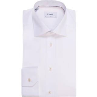Eton Poplin contemporary skjorte - Hvid - Str. 41/L - Modish.dk