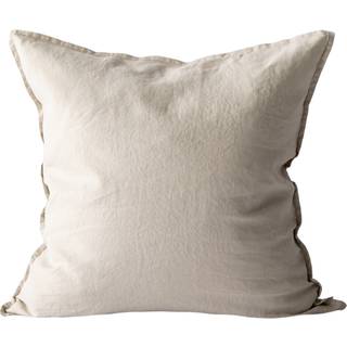 Tell Me More Linen Pudebetræk 50x50 Cm Varm Gråt - Pyntepuder & Betræk Hør Varmgrå - 388779