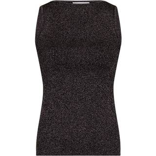 Talia Glitter Knit Top, Sort, 34
