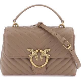 Pinko Love Lady Puff Mini Crossover taske lysebrunt