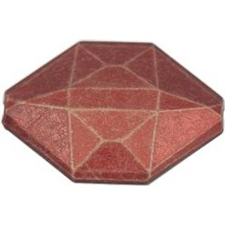 Acrylscheibe eckig rot 36x26mm 3 Stück - Rot