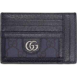 Gucci Ophidia GG leather card holder - blue - One Size