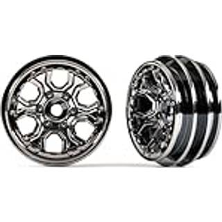 Traxxas - TRX9770-BLKCR - 1.0" Crawler fælge sort/krom - 2 stk
