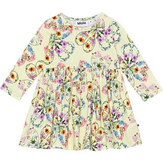 Molo GOTS Charmaine Kjole Flower Love 62 cm  Gul  62 cm  kvinde