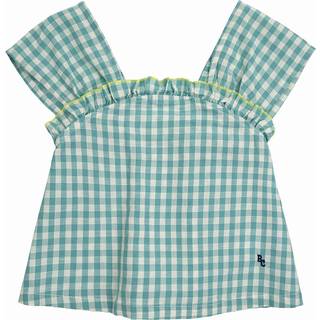 Bobo Choses Gingham cotton and linen top - multicoloured - Y 2/3