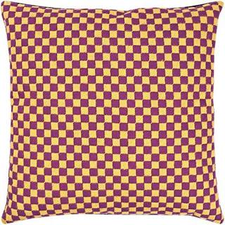 Gobelin Kissen Quadrate gelb-lila 40x40cm zum Sticken - Gelb, Lila