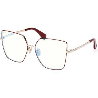Max Mara MM5073-H-B Blue-Light Block 068 60 Briller Kvinder Rød - Red Rose Gold - 60mm