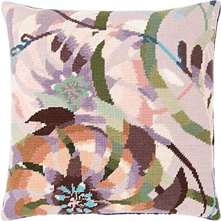 Gobelin Kissen Blüten 40x40cm zum Sticken