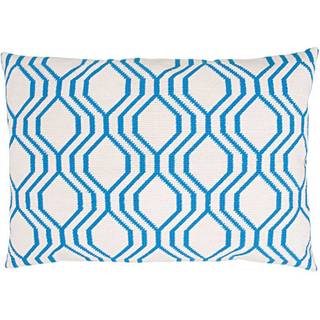 Gobelin Kissen grafisch blau 50x35cm zum Sticken - Blau