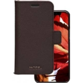 iPhone 12 Mini - dbramante1928 New York 2-i-1 Ægte Læder Flip Cover - Dark Chocolate