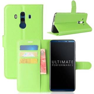 Huawei Mate 10 Pro Etui med indbygget pung - Grøn