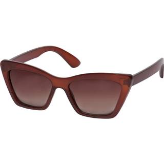 Pilgrim DAKOTA kantet cat-eye solbriller brun