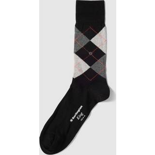Burlington Herren Socken schwarz Baumwolle & Mix Gemustert