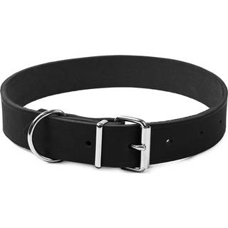 Hera Læderhalskæde Sort - 47-59 cm / 30 mm