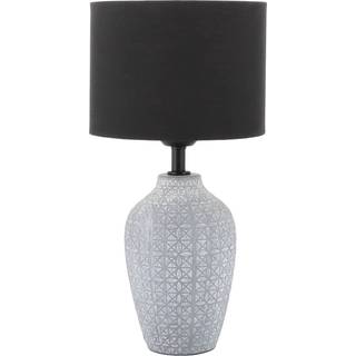 Bordlampe Thalassia Lindby, Aluminium/grå/zink, Gangområde, Keramik