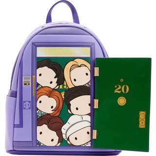 Loungefly Friends TV-serie Front Door Chibi Art Dobbelrem Skuldertaske Pung til Kvinder