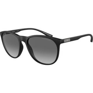 Emporio Armani EA4210F Asian Fit 500111 56 Solbriller Mænd Black - Matte Black - 56mm
