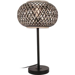 Bordlampe Nerys Lindby, Mørkt træ, Stue/spisestue, Træ, Herregårds/rustik