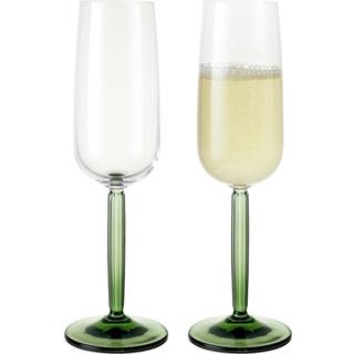 Kähler Hammershøi Champagneglas 24 cl 2-pak Grøn