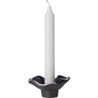 ERNST Ernst lysestage sort aluminium Ø14 cm