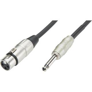 Luxorparts Mikrofonkabel XLR til 6,3 mm - 1 m, Sort