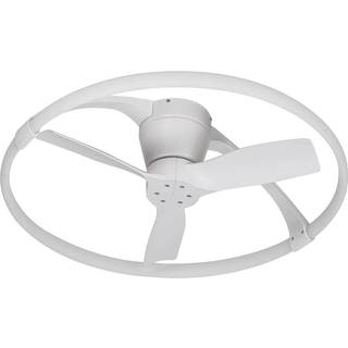 Nepal Mini LED-loftventilator, app, hvid