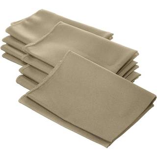 La Linen Pack-10 Polyester Poplin serviet 18 af 18-tommer Taupe