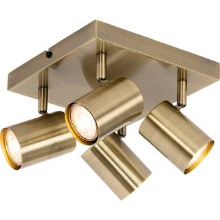 Moderne loftslampe bronze 4-lys justerbar rektangulær - Jeana