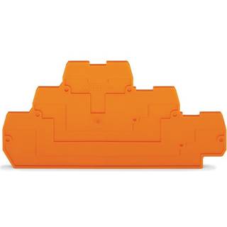 Wago 3-etages ende- og mellemplade orange