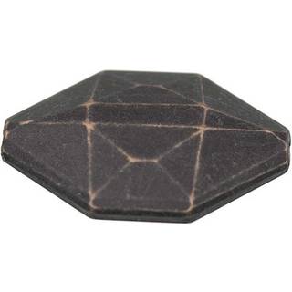 Acrylscheibe oval-eckig schwarz 36x26mm 3 Stück - Schwarz