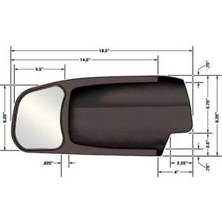 CIPA 11402 Dodge Passagers Side Custom Towing Mirror