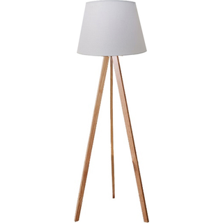 Unilux Tooka LED gulvlampe, hvid/træ