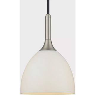 Halo Design Bellevue pendel, Ø24 cm, E27, opal/børstet stål