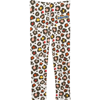 Kenzo Mønstrete Leggings Cremefarvet 4 Y  Beige  4 år  kvinde