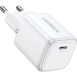 UGREEN USB-C PD GaN oplader - 3A/30W - Hvid